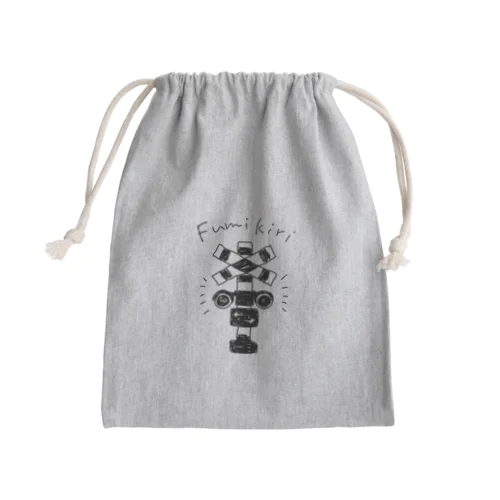 らくがき風ふみきり Mini Drawstring Bag