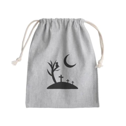 ハロウィンの猫 Mini Drawstring Bag