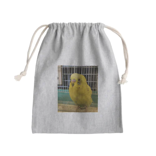 小松菜食べて嘴が緑のこうすけくん Mini Drawstring Bag