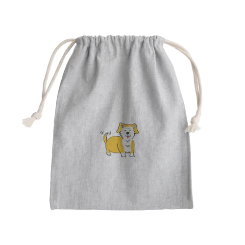 ぽちゃまる犬 Mini Drawstring Bag