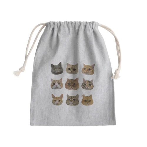 たぬちゃんず4 Mini Drawstring Bag