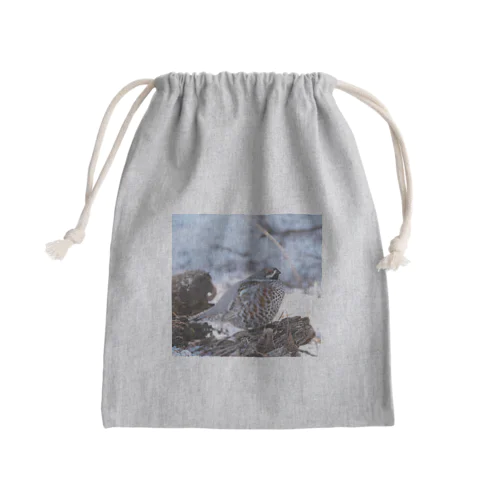 エゾライチョウの小物 Mini Drawstring Bag