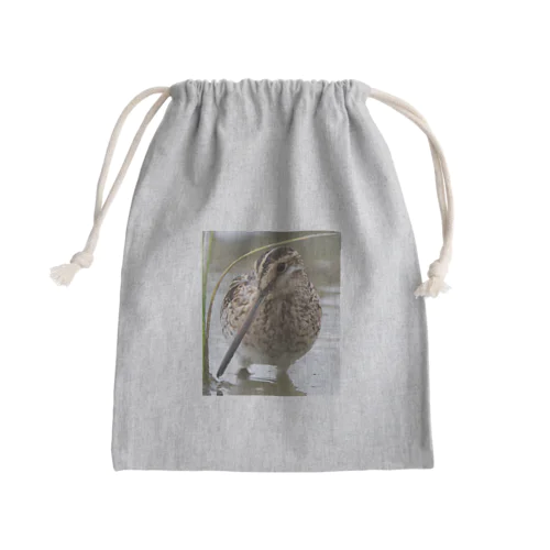 タシギの小物 Mini Drawstring Bag