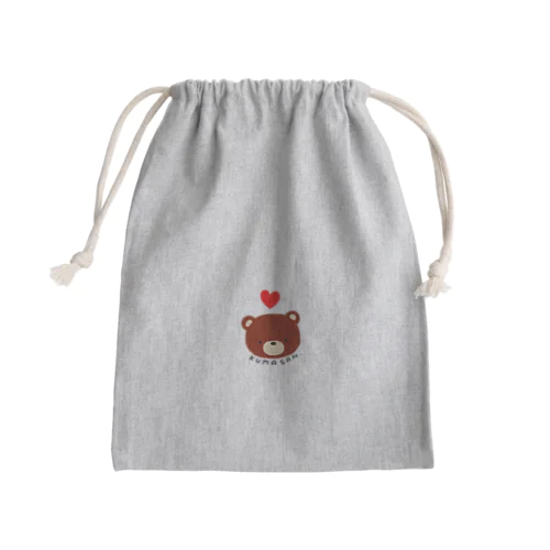 くまさん Mini Drawstring Bag