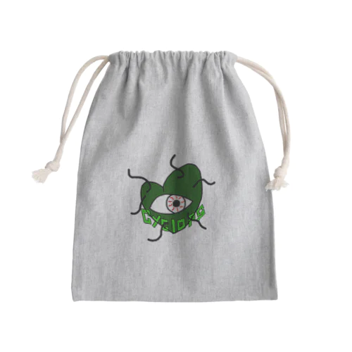 ハート(緑) Mini Drawstring Bag