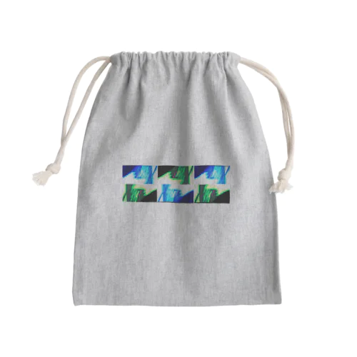 ジグジグザグザグ Mini Drawstring Bag