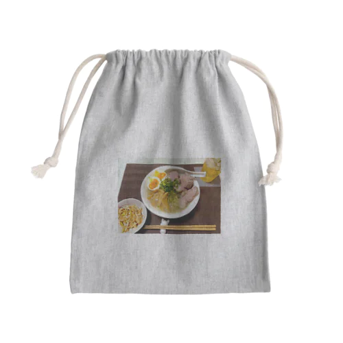 鶏白湯ラーメン Mini Drawstring Bag