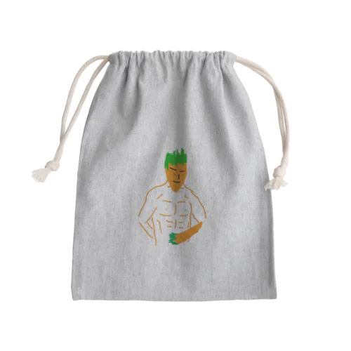 ニンジンニンゲン Mini Drawstring Bag