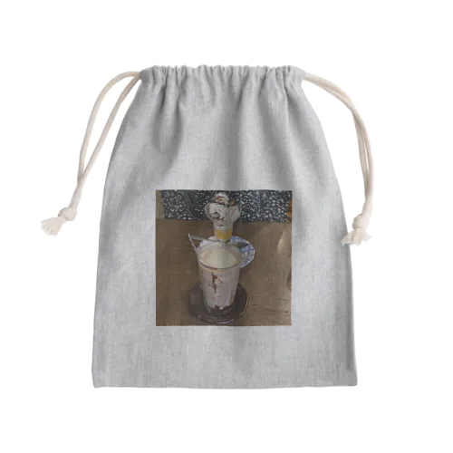 大好きな子と行った喫茶店 Mini Drawstring Bag