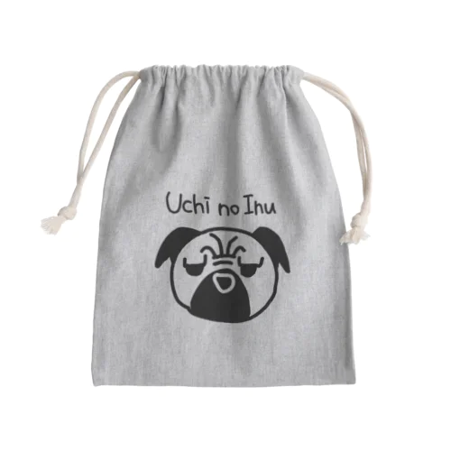 うちのいぬ/パグ Mini Drawstring Bag