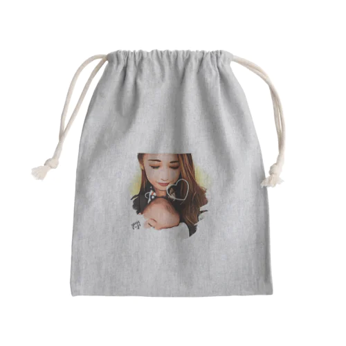 二人の写真 Mini Drawstring Bag