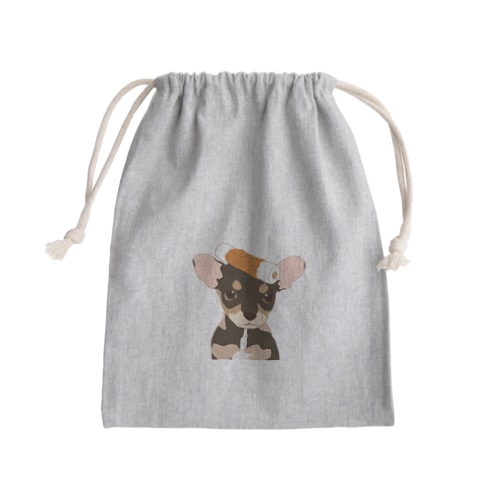 チクワワ　タン Mini Drawstring Bag