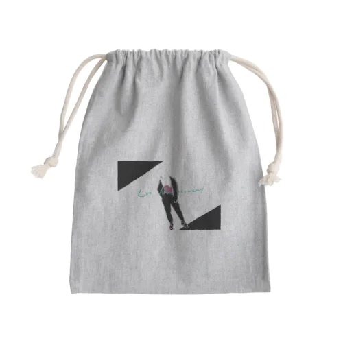 負けないガール Mini Drawstring Bag