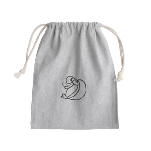 クールなかめさん Mini Drawstring Bag