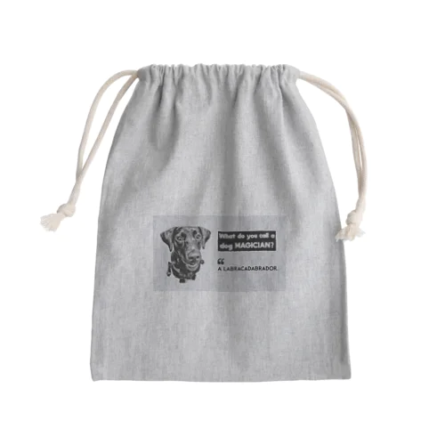 Labracadabrador Mini Drawstring Bag