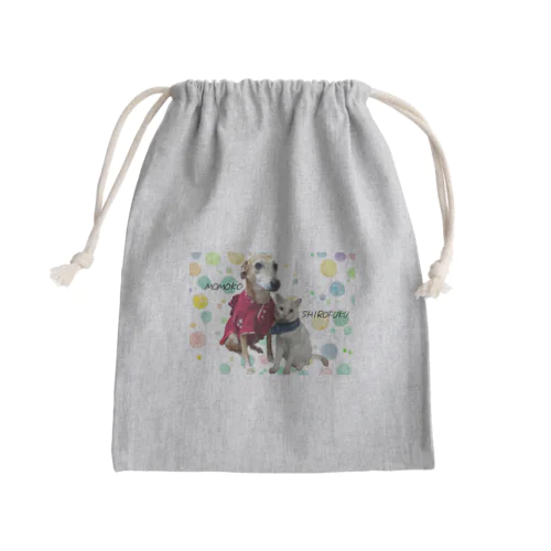 モモシロ Mini Drawstring Bag