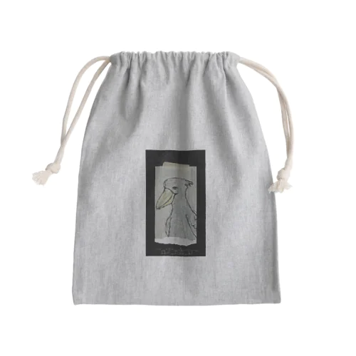 愛を伝えるハシビロコウさん Mini Drawstring Bag