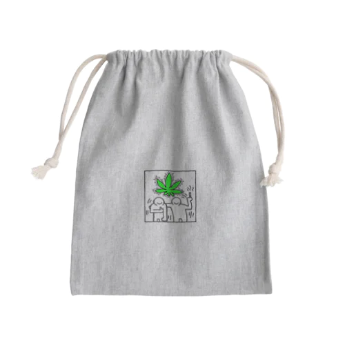 Crazy Seals Mini Drawstring Bag