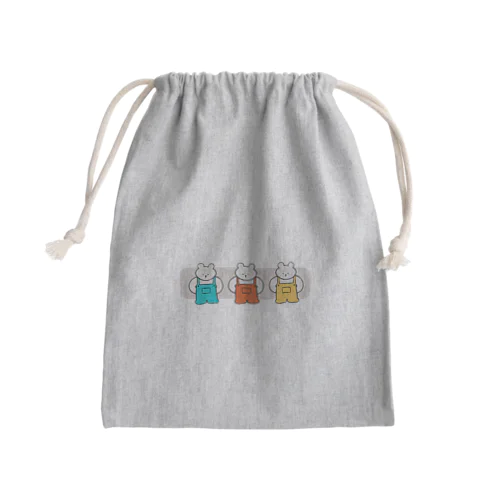 屈強なクマくん Mini Drawstring Bag