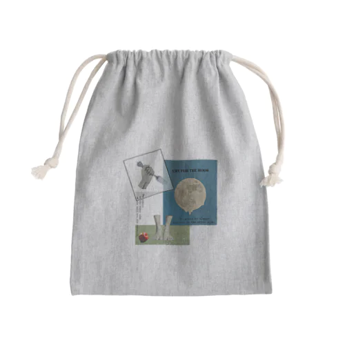 ないものねだり(blue) Mini Drawstring Bag