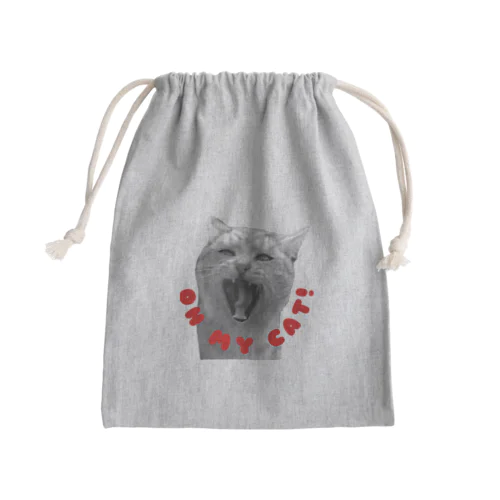 OH MY CAT! Mini Drawstring Bag