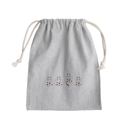 ミャクソンのお並び Mini Drawstring Bag