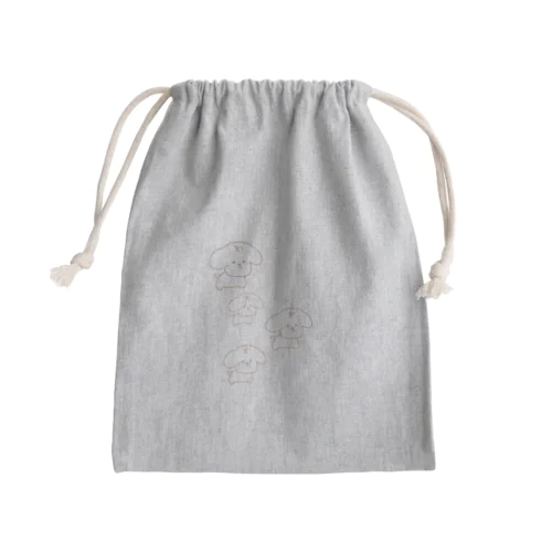 犬！！！ Mini Drawstring Bag