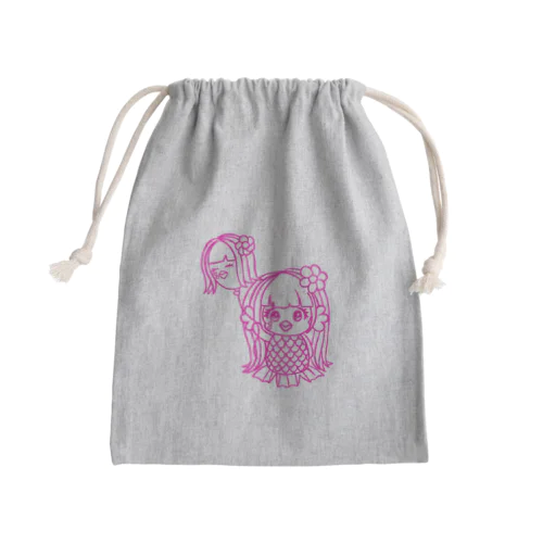 ミハビエ💖ピンク💖 Mini Drawstring Bag