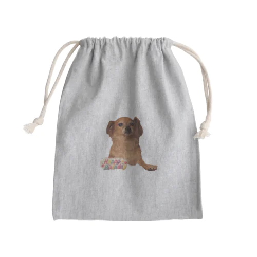 むっすりべすち Mini Drawstring Bag