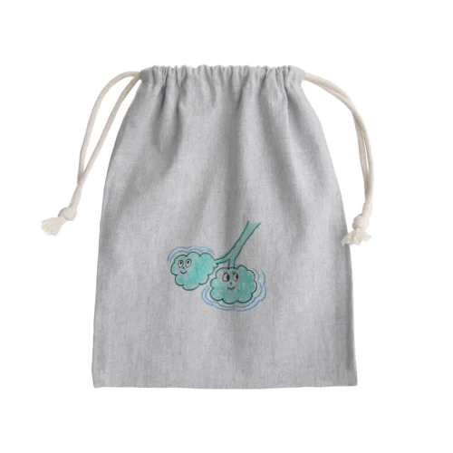 肺胞くん#pippi手書きイラスト Mini Drawstring Bag