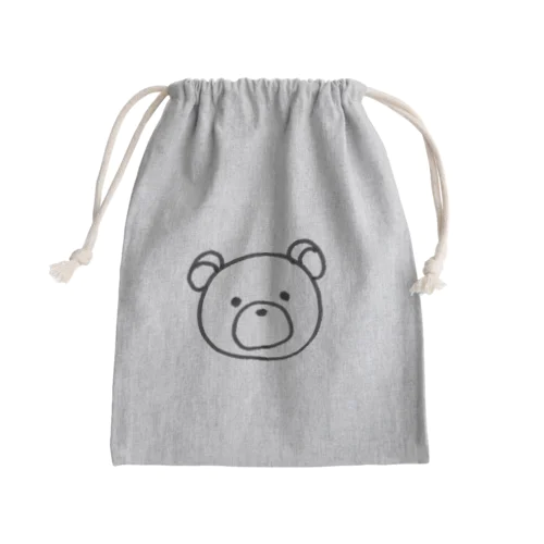 くまさん Mini Drawstring Bag