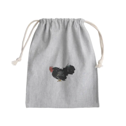 ちゃぼこさん　鶏　矮鶏 Mini Drawstring Bag