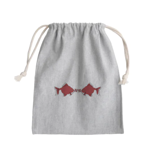 風車赤金魚 Mini Drawstring Bag