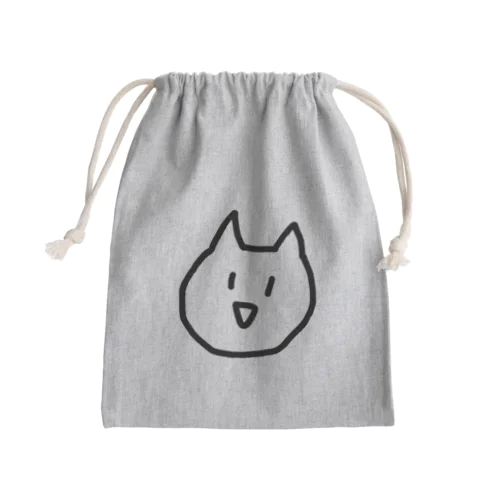 黒線あらねこ Mini Drawstring Bag