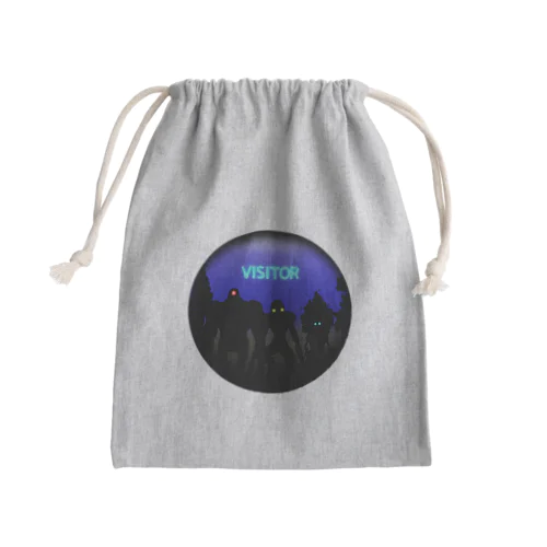 VISITOR-来訪者- Mini Drawstring Bag