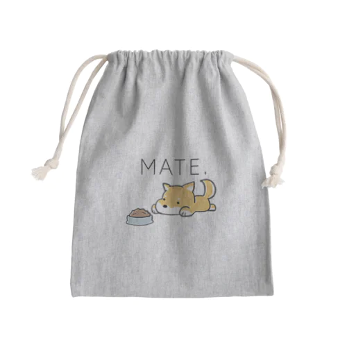 マテをする柴犬 Mini Drawstring Bag