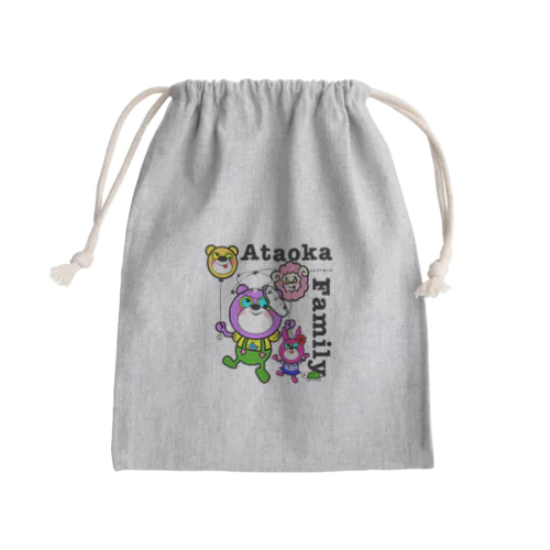 Ataoka Family Logo Full ver. Mini Drawstring Bag