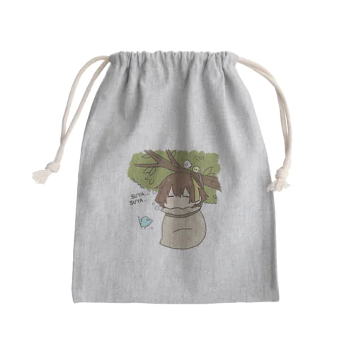 巾着カギさん Mini Drawstring Bag