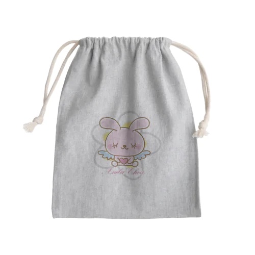 天使のうさぎハピバニちゃん Mini Drawstring Bag