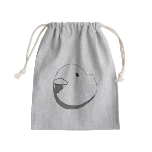 ニュートラルなひよこ Mini Drawstring Bag