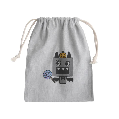 かぼちゃ乗せ ハッピーハロウィンよそ見モンスターベビー Mini Drawstring Bag