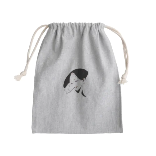 Red eyes Mini Drawstring Bag