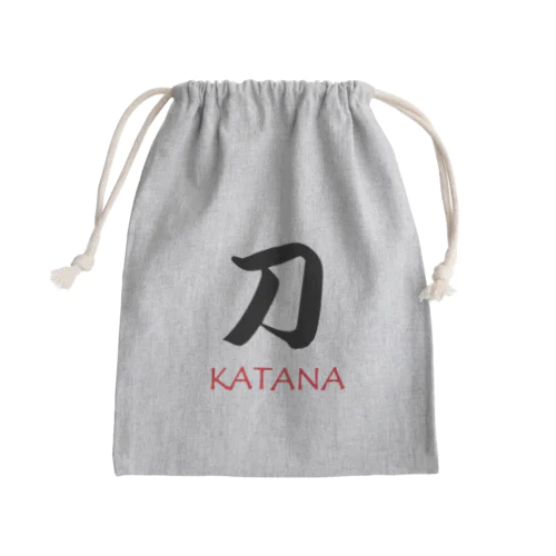 刀　かたな　侍　チャンバラ Mini Drawstring Bag