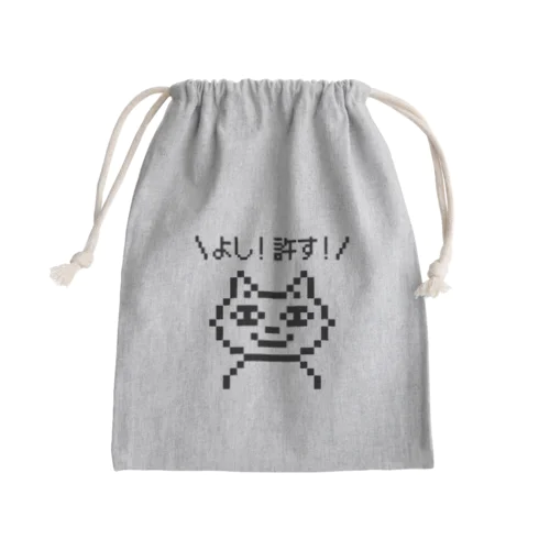 寛容ネコ Mini Drawstring Bag