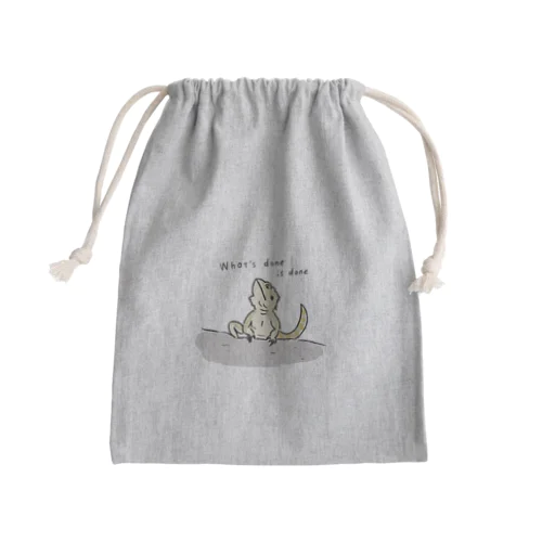 フトアゴ/What's done is done  Mini Drawstring Bag