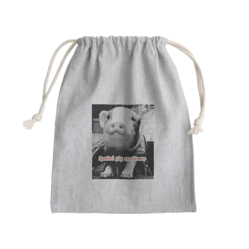 Royal Pig  Mini Drawstring Bag