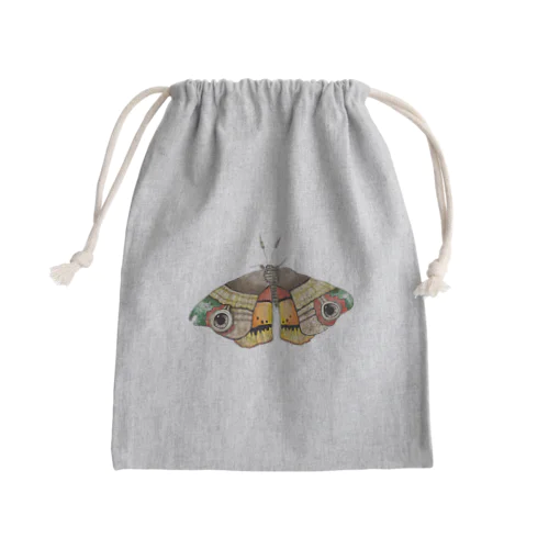 渋めカラーのモスさん Mini Drawstring Bag