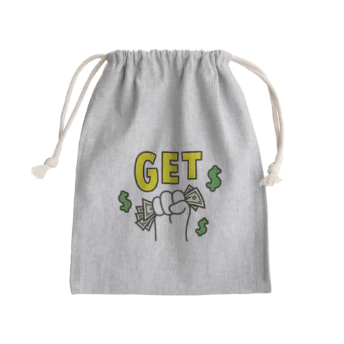 ゲットマネー Mini Drawstring Bag