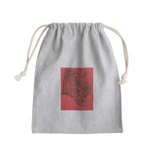 ハート ロック Mini Drawstring Bag