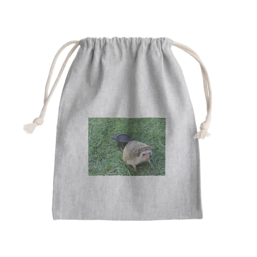 ハリネズミ Mini Drawstring Bag